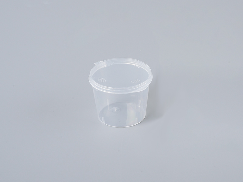 Transparent Plastic 1oz Cup with Lid