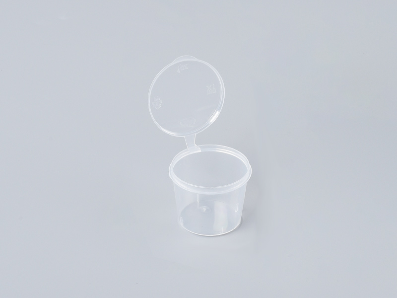 Transparent Plastic 1oz Cup with Lid
