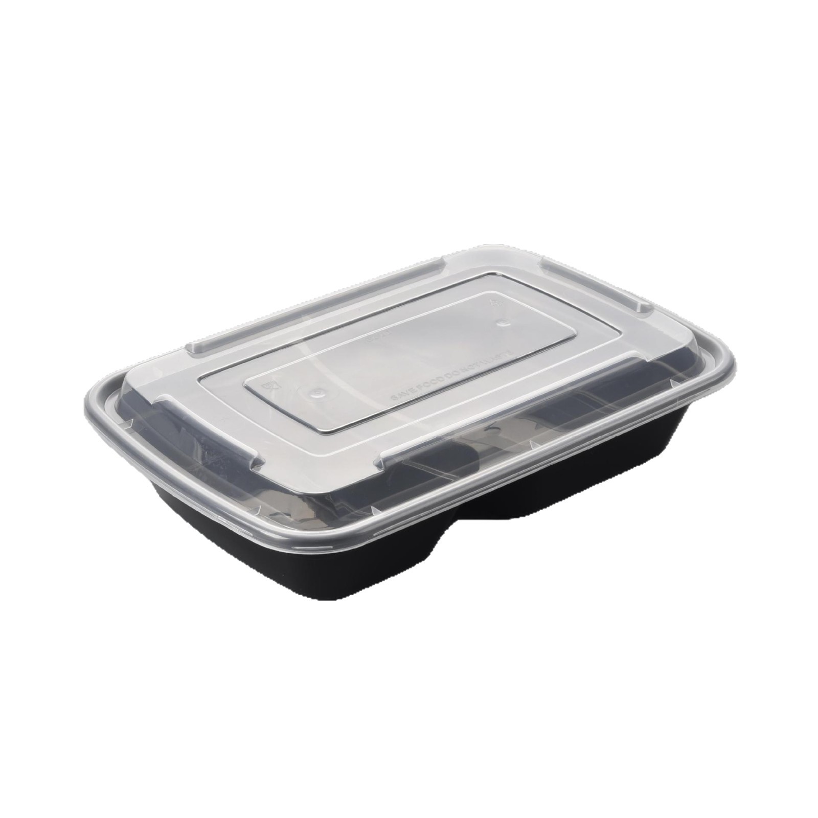 Disposable Two compartments Square Container