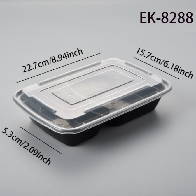 Two compartments Square Container