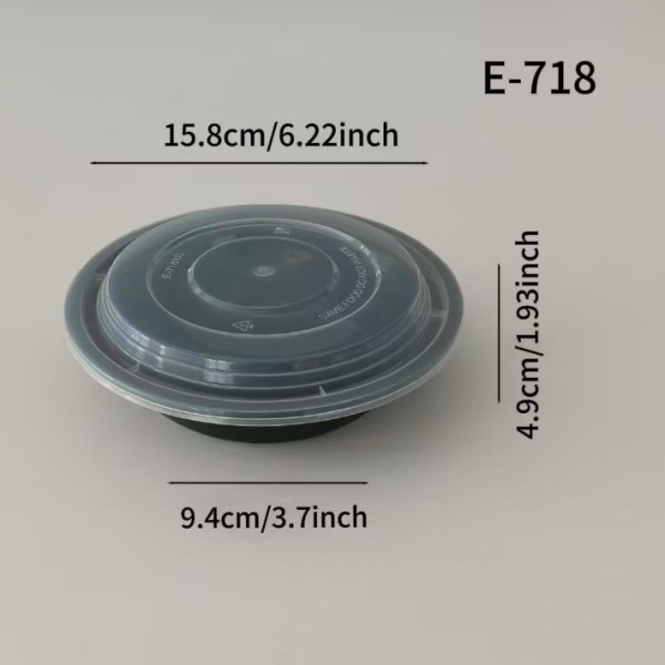 Disposable Container Bowl with Lid