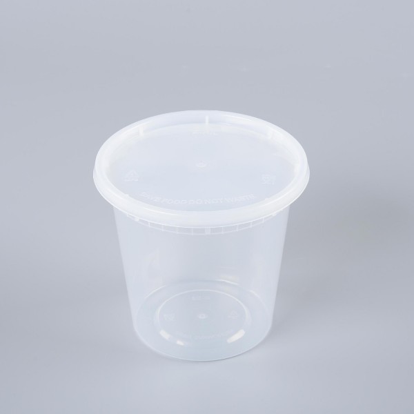 Clear 24oz PP Soup Cup with Lid