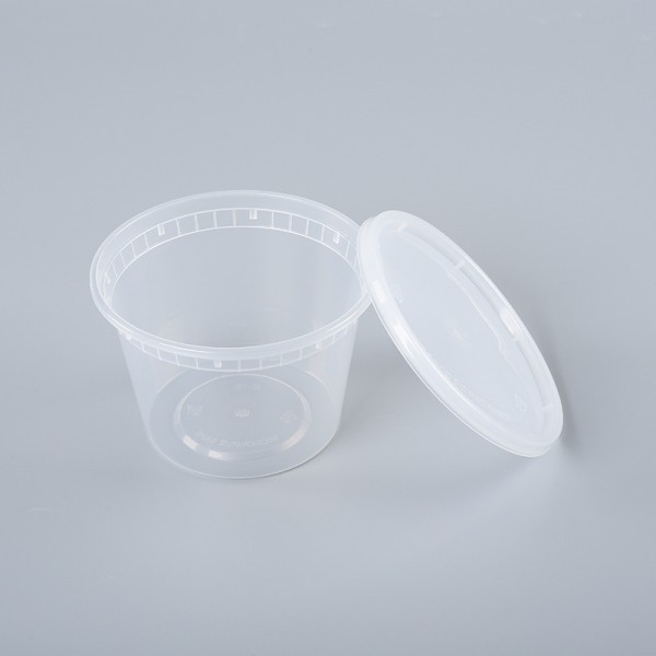 Clear 16oz PP Soup Cup with Lid